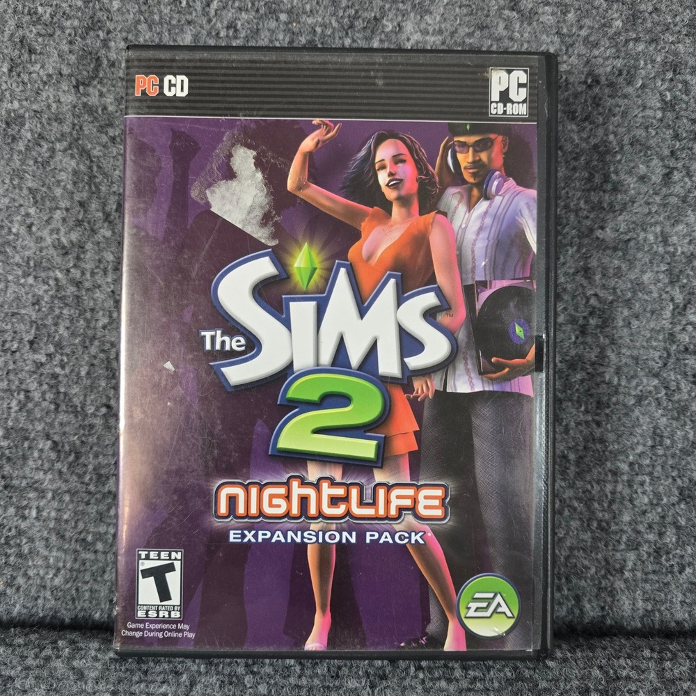 The Sims 2 Nightlife Expansion Pack PC‎ CD-ROM Video Game